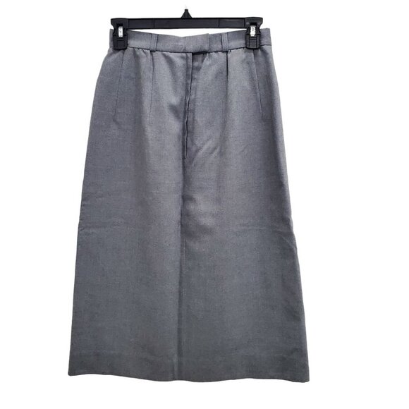 Maison Mendessolle x Mr. Jax Women's Vintage Gray Wool Pleated Skirt Canada Sz 6 - Picture 1 of 7